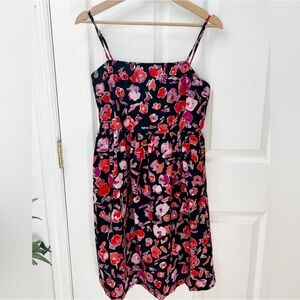 Vero Moda Sleeveless Floral Mini Dress in Pink & Black